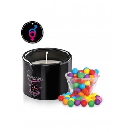 BOUGIE DE MASSAGE GOURMANDE BUBBLEGUM - du desir au plaisir