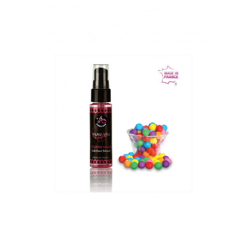 GEL LUBRIFIANT GOURMAND SILICONE BUBBLEGUM - du desir au plaisir