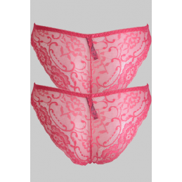 LOT DE 2 SLIP ROUGE - du desir au plaisir