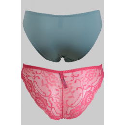 lot de 2 SLIP ROUGE ET BLEU - du desir au plaisir