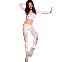 ENSEMBLE BLANC TOP ET LEGGING