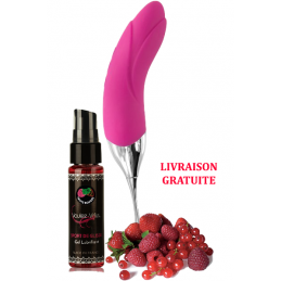 Stimulation clitoridien + Lubrifiant à base d'eau gout fruits rouge.
Stimulateur &amp; Vibromasseur “Accuracy” par 