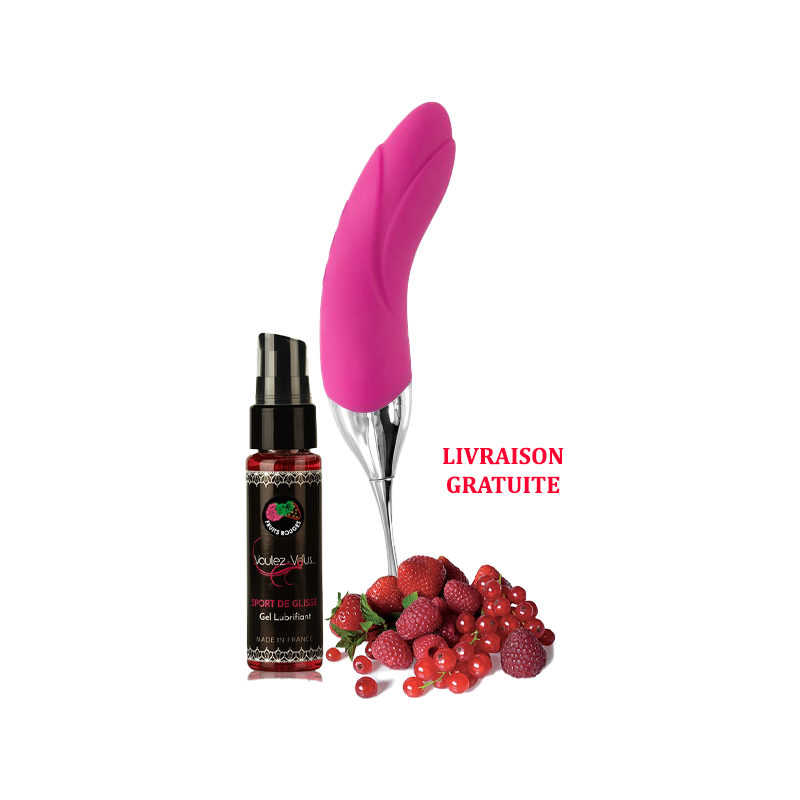 Stimulation clitoridien + Lubrifiant à base d'eau gout fruits rouge.
Stimulateur &amp; Vibromasseur “Accuracy” par 