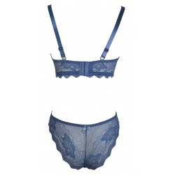 Ensemble bleu soutien gorge avec culotte - du desir au plaisir