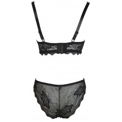 Ensemble noir soutien gorge avec culotte - du desir au plaisir