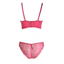 Ensemble fuchia soutien-gorge avec culotte - du desir au plaisir