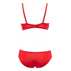 Ensemble rouge soutien gorge avec culotte - du desir au plaisir